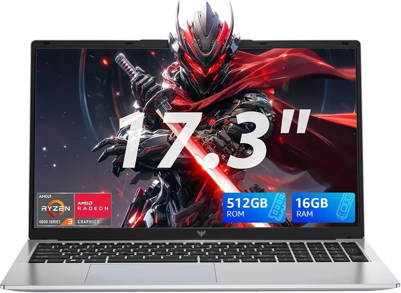 KAIGERR 17.3 Inch Laptop, AMD Ryzen 4300U Processor